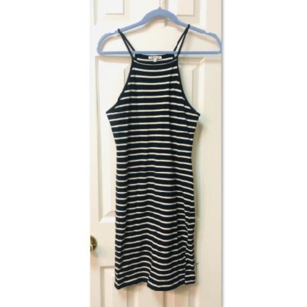Black and White Striped Dress